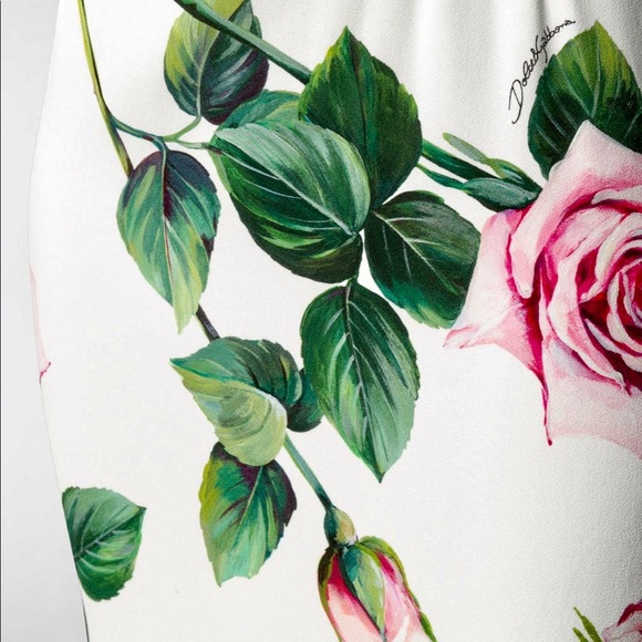 Dolce & Gabbana Tropical Rose Sheath Dress - Picture 4 of 8